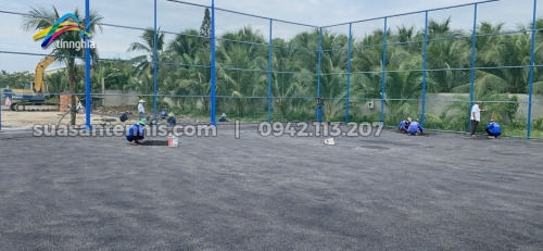 Khởi công dự án sân tennis Cty Việt Nhật Mỹ Tho