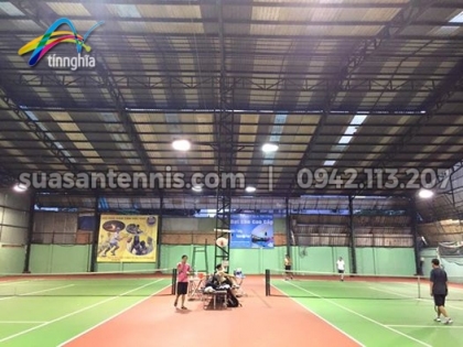 Tín Nghĩa sơn lại 03 sân Tennis K34