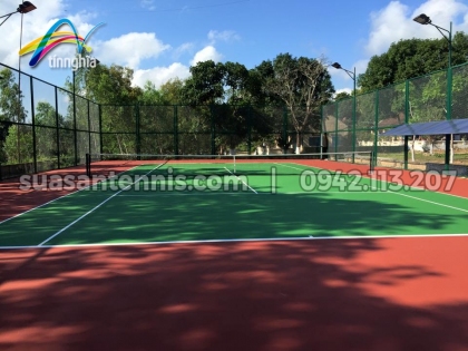 Thi công 01 sân tennis Bộ Binh 31 TP Qui Nhơn