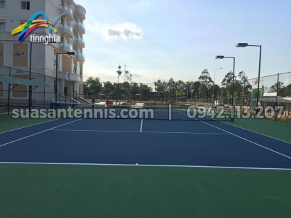 Hoàn thành 01 sân tennis cho tập đoàn Hà Đô tại nhà khách Tỉnh Trà Vinh