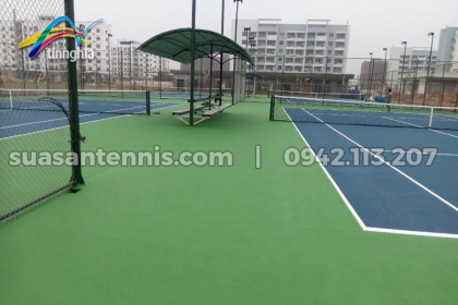 Thi công 4 sân tennis khu nghỉ dưỡng cho chuyên gia dầu khí ở Thanh Hóa