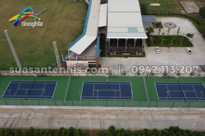 Dự án thi công 3 sân Tennis - Khu công nghiệp Phú An Thạnh - Long An