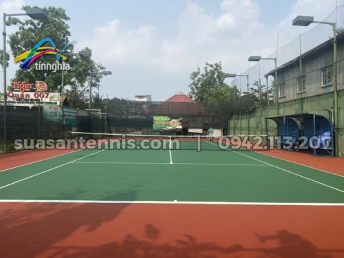 Dự án sửa chữa và sơn lại sân tennis Nhật Nguyệt ở Bình Thạnh