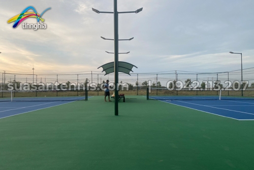 Dự án thi công 2 sân tennis KCN Phước Đông, Trảng Bàng, Tây Ninh