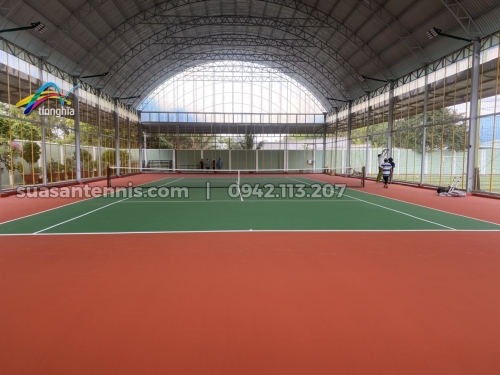 Dự án trải thảm nhựa Sân tennis Củ Chi