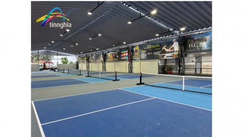 BÀN GIAO 5 SÂN PICKLEBALL MÁI CHE BẠT LÙA ĐỨC HOÀ