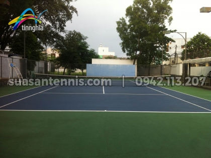 Sơn sân tennis Con Nai Vàng - Thủ Đức