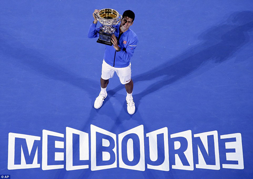 Djokovic lần thứ năm xưng vương tại Australia Mở rộng