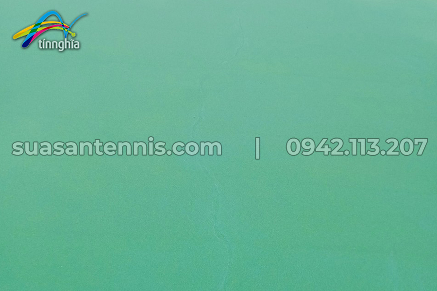 Tín Nghĩa sửa sân tennis điện lực ở Cao Lãnh Đồng Tháp 1