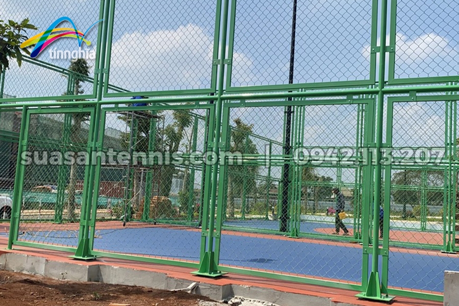Dự án sơn 2 sân bóng chuyền dự an ecocity Buôn Mê Thuột 5