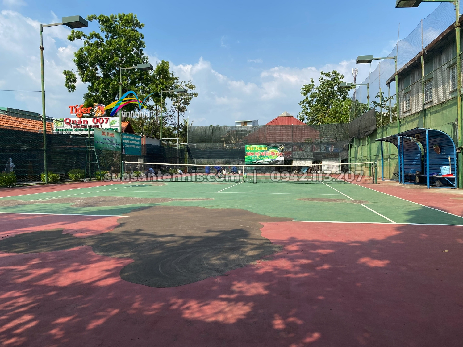 Dự án sửa chữa và sơn lại sân tennis Nhật Nguyệt ở Bình Thạnh 1