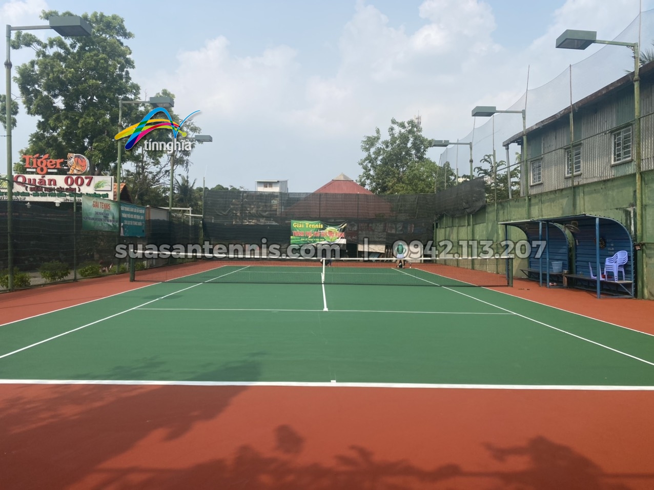 Dự án sửa chữa và sơn lại sân tennis Nhật Nguyệt ở Bình Thạnh 3