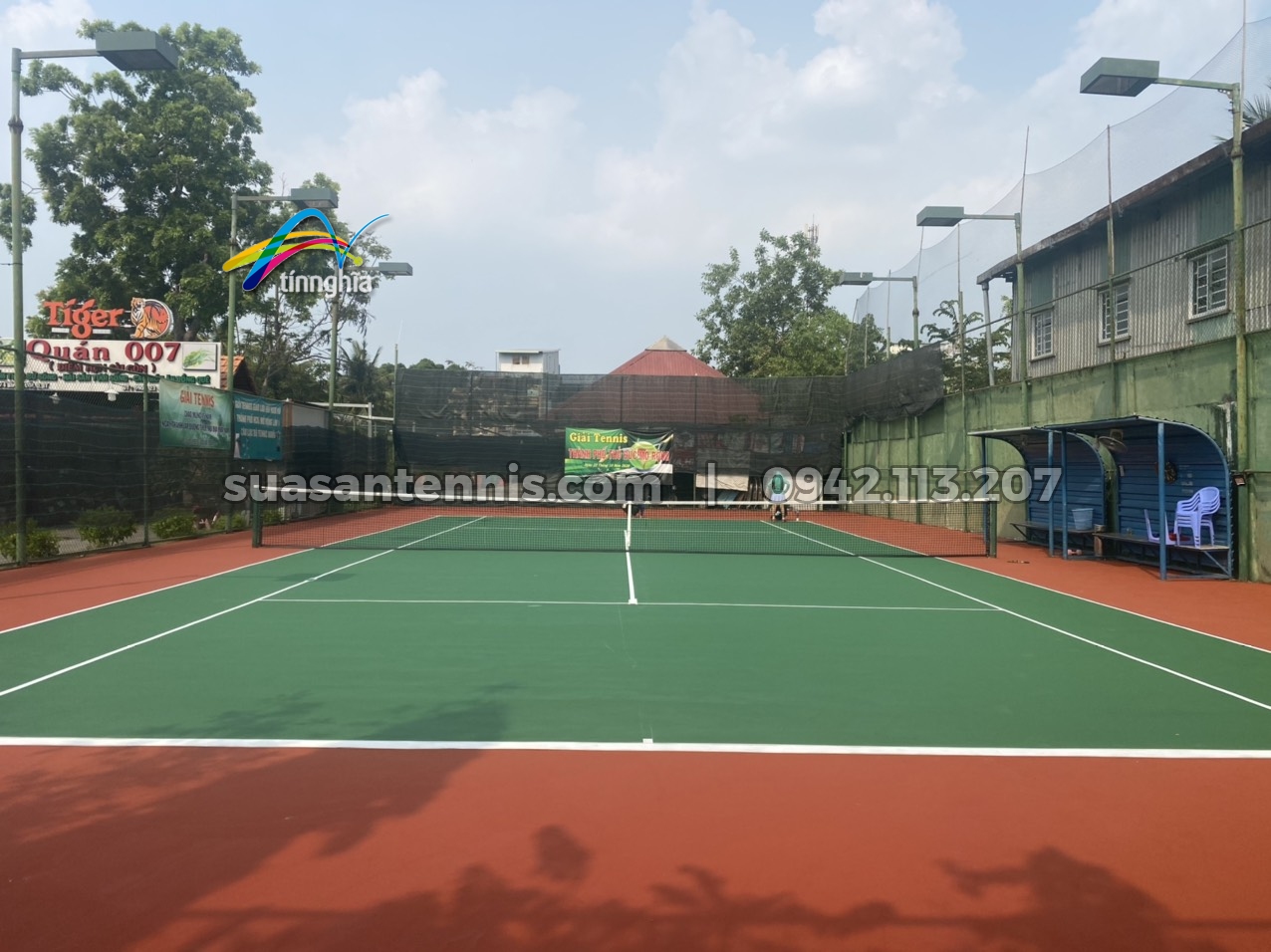 Dự án sửa chữa và sơn lại sân tennis Nhật Nguyệt ở Bình Thạnh 3