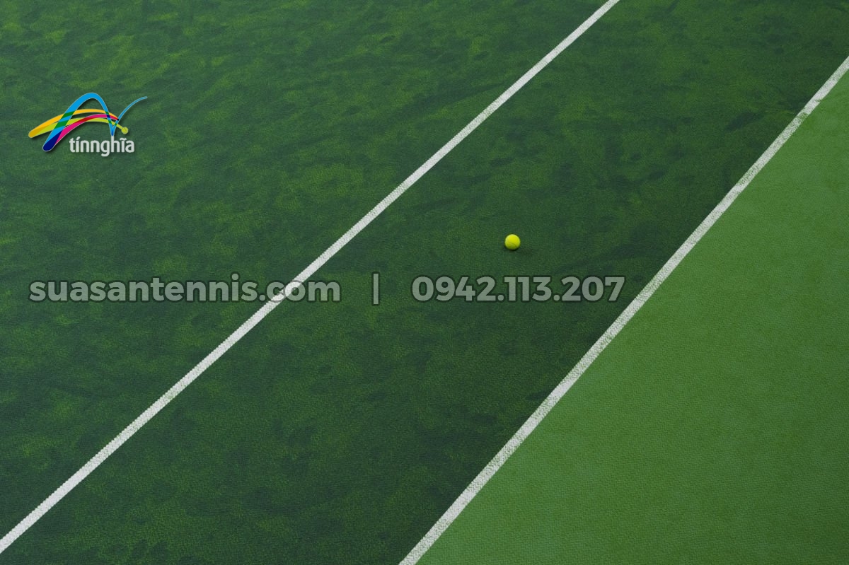 Sân tennis trải thảm