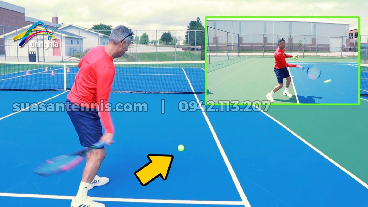 cú đánh bóng xoáy Topspin 4
